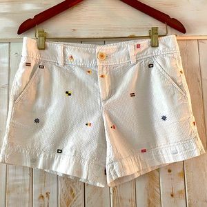 Lilly Pulitzer white nautical print shorts. Size 2